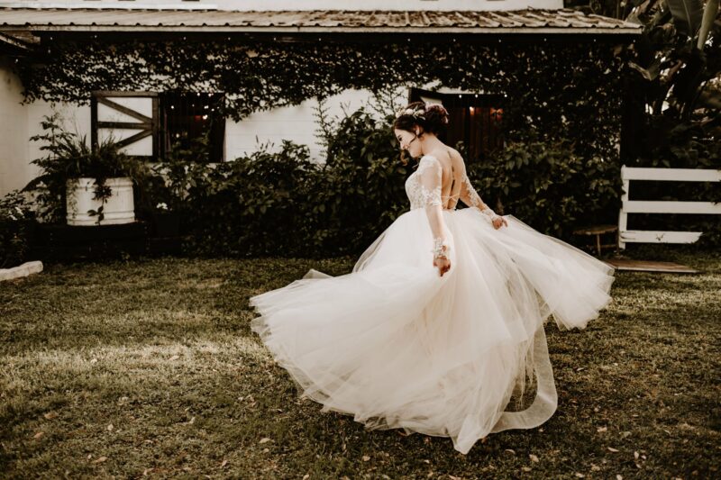 Vintage Wedding Gown Twirl