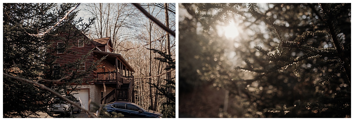Cabin at Grandfather Mountain in Linville, North Carolina. 