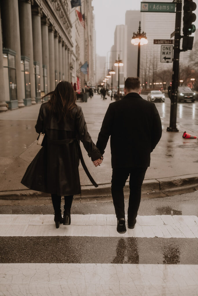 chicago engagement photography downtown