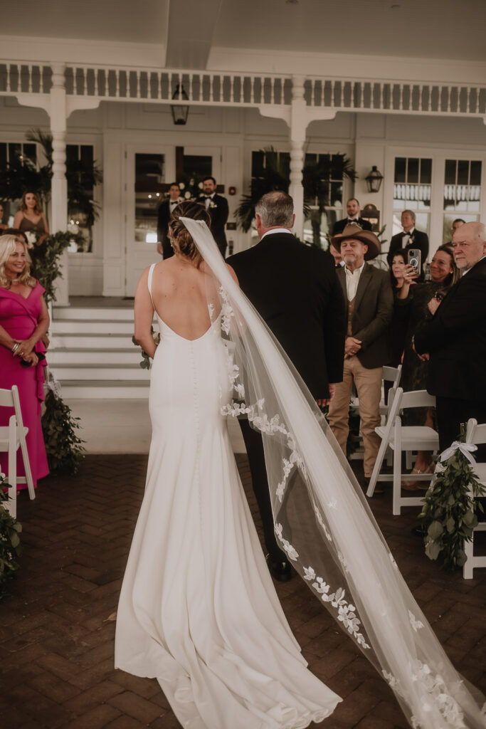 ceremony at belleview inn wedding in florida